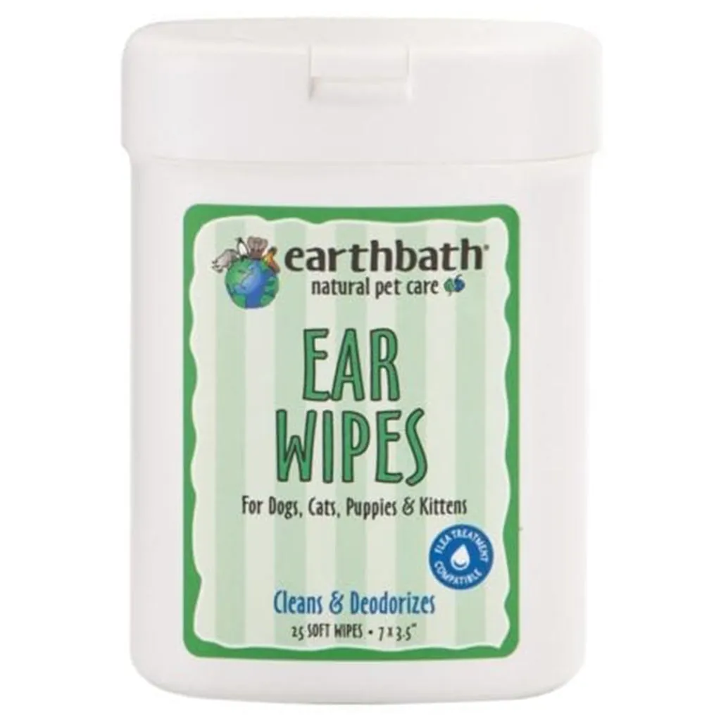 Dog Ear Wipes Earthbath - 25's