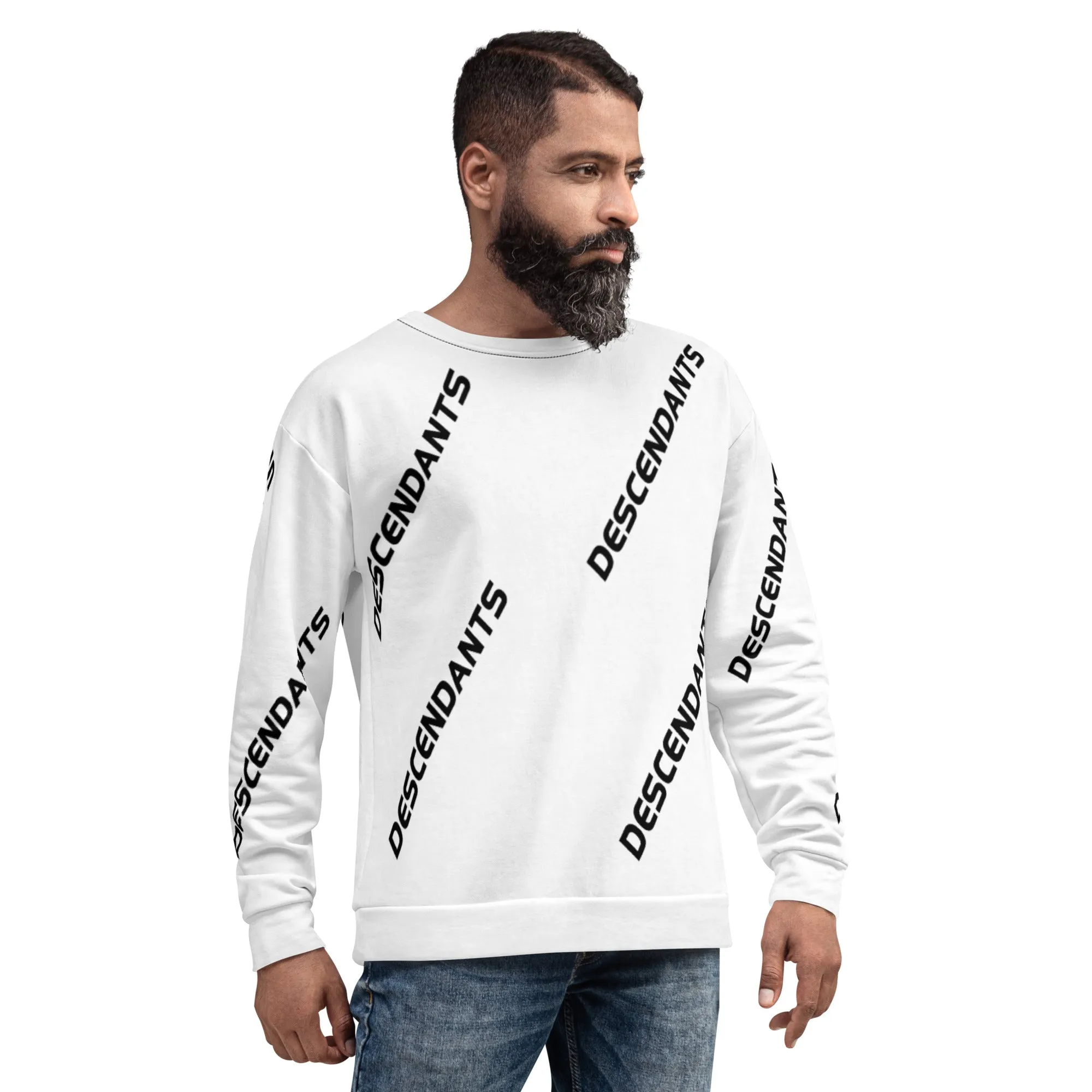 DTI Descendants Black on White Sweatshirt