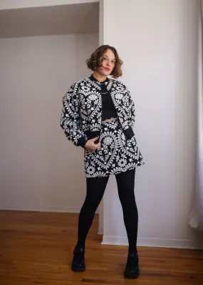 Eliza Faulkner Frida Jacket (Black and White Jacquard)