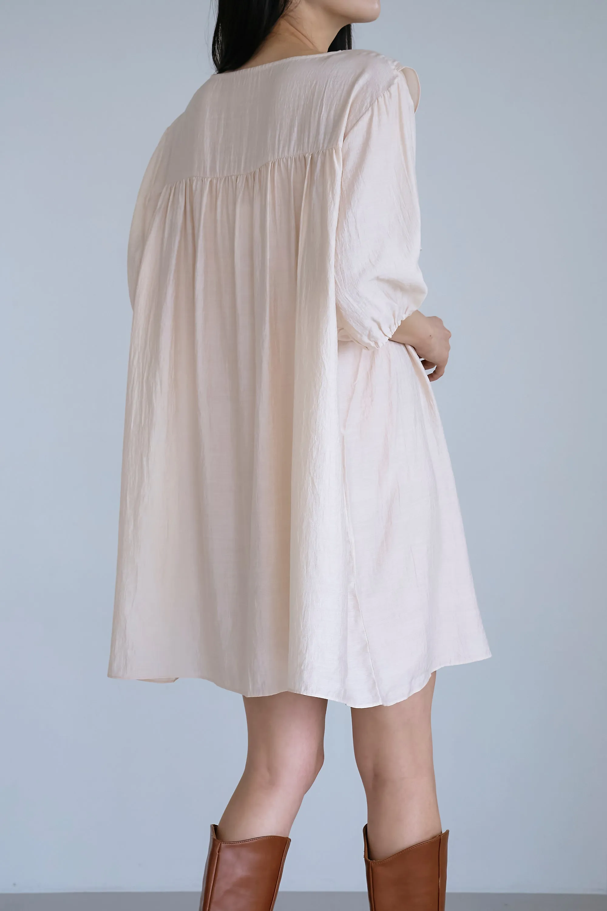 Ellen Ruffle Day Dress