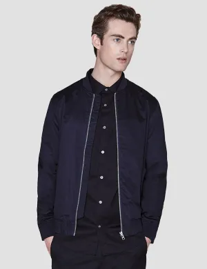 Elvine Bill Bomber Jacket - Dark Navy