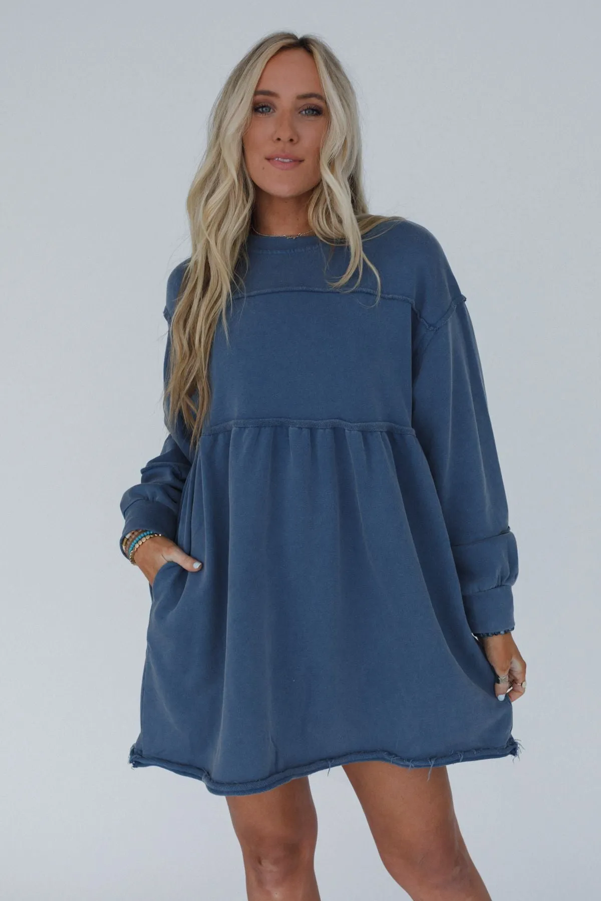 Estelle Dress - Navy