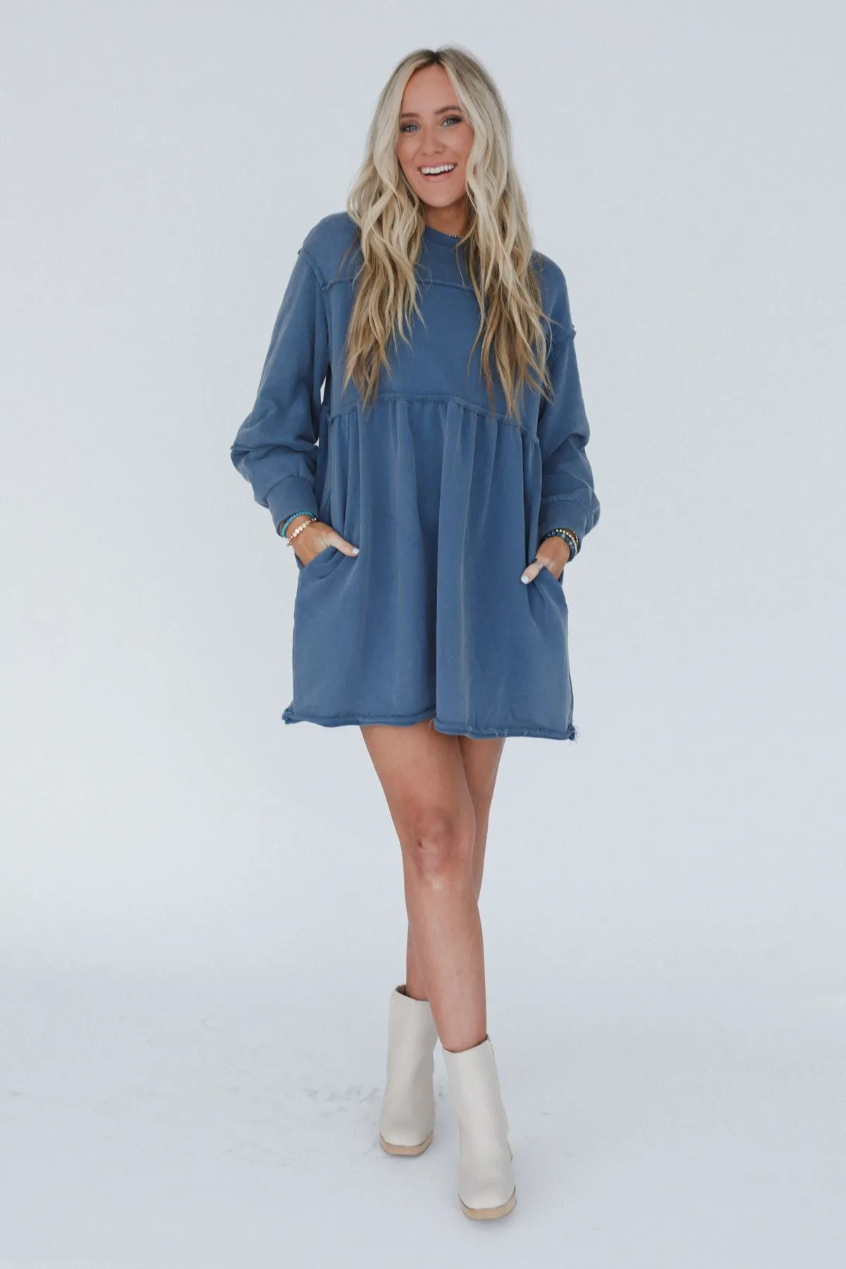 Estelle Dress - Navy