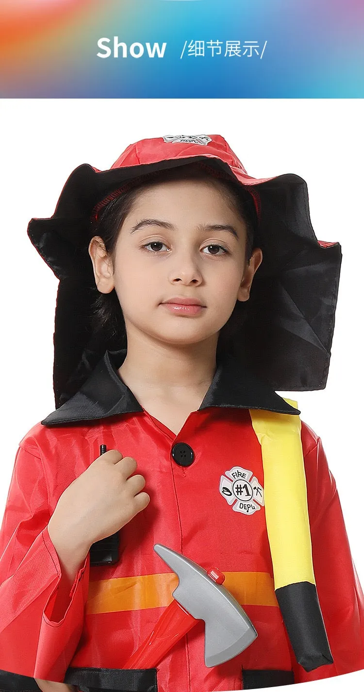 Fire Fighter Costume Dress For kids