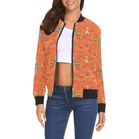 First Bloom Carrots Bomber Jacket for Women