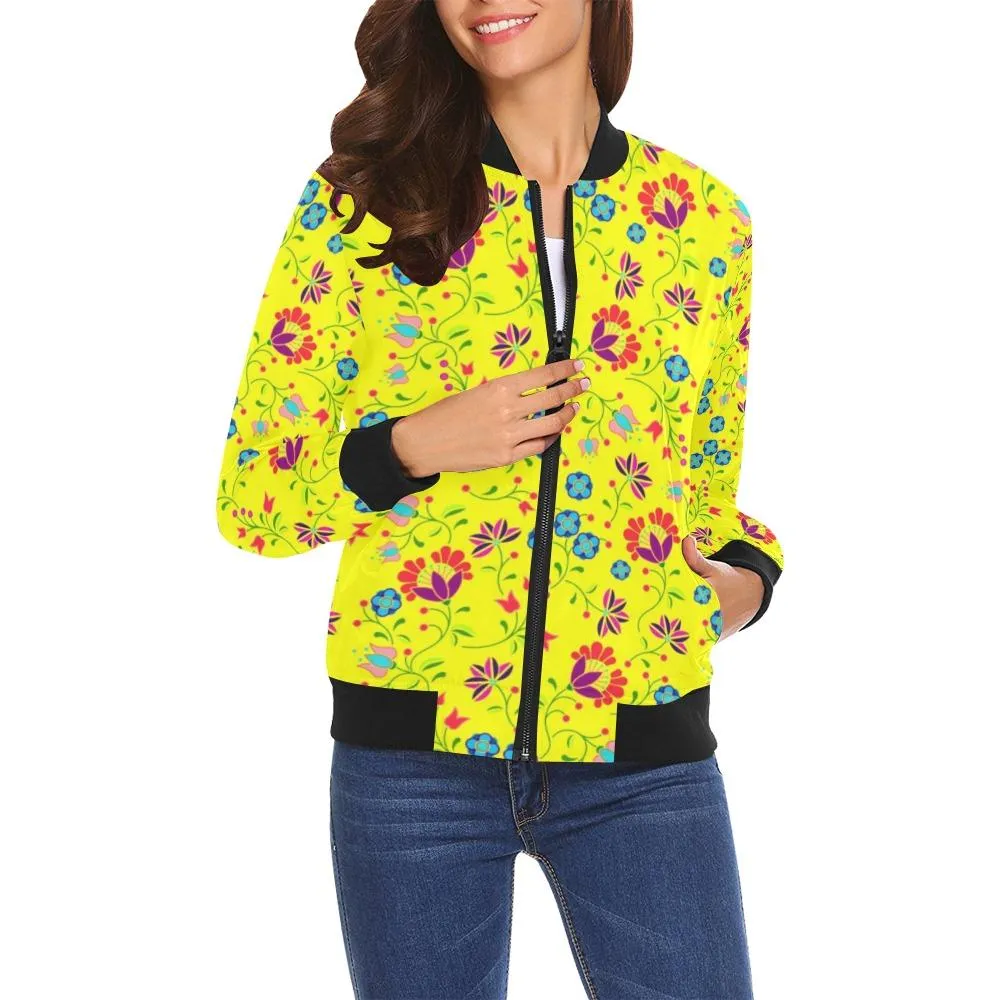 Fleur Indigine Mais Bomber Jacket for Women