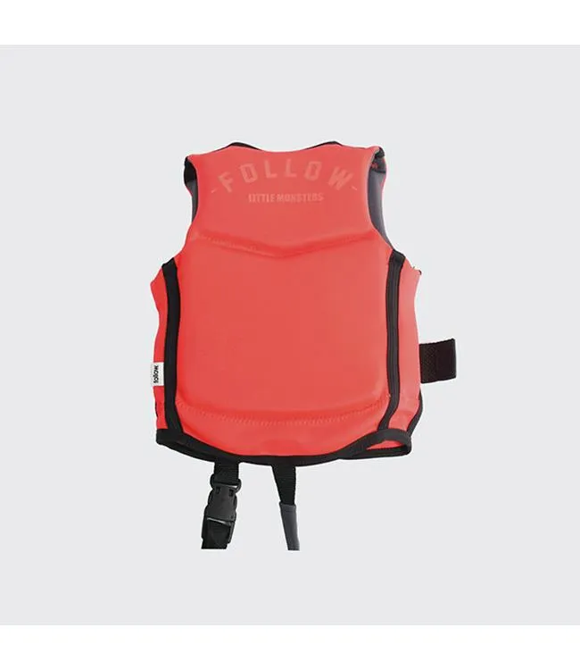 Follow Monster Kids Life Vest (2023) - Fluro Red