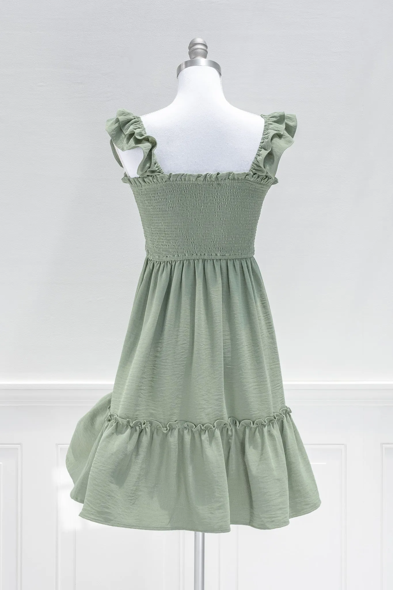 Forest Moss Mini Dress