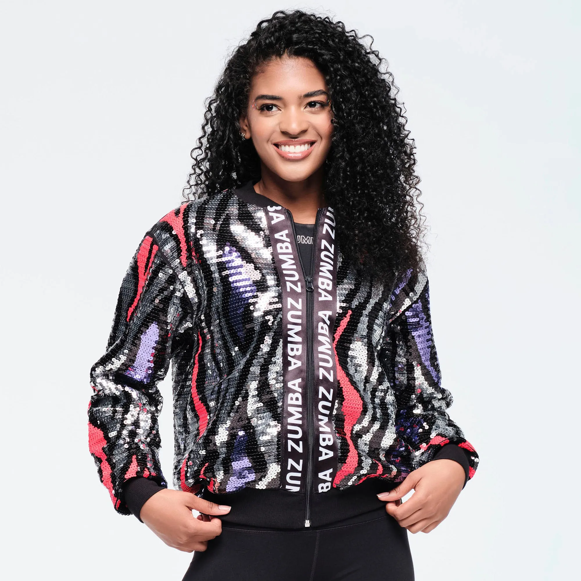 Funscape Sequin Bomber Jacket