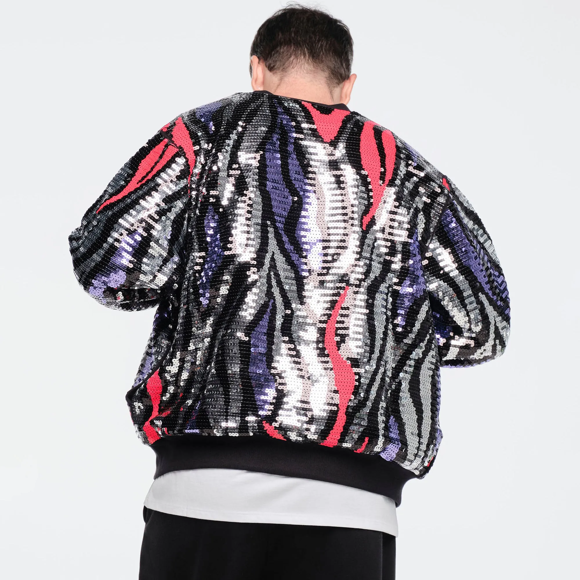 Funscape Sequin Bomber Jacket