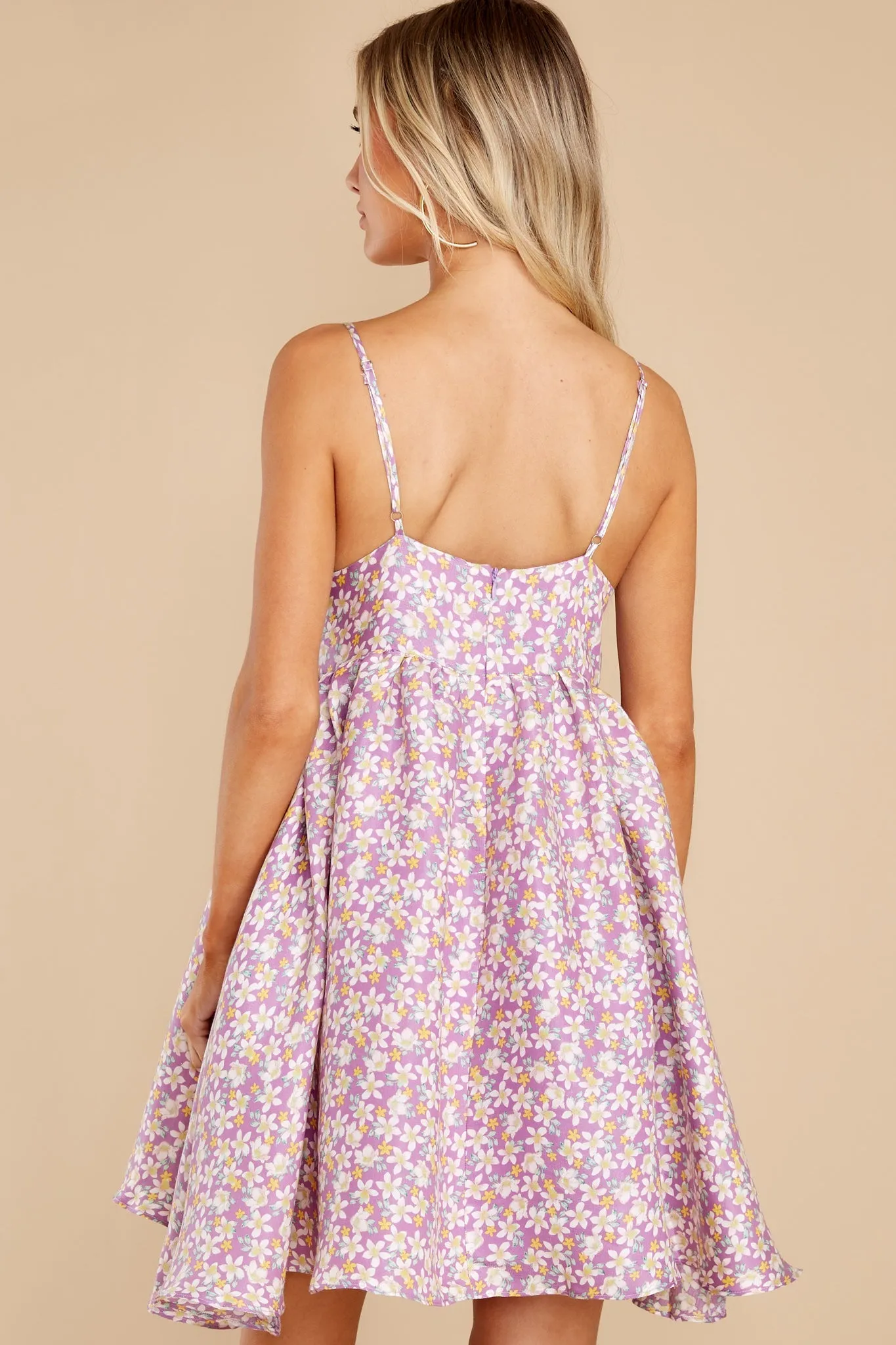 Garden Explorer Lavender Floral Print Dress