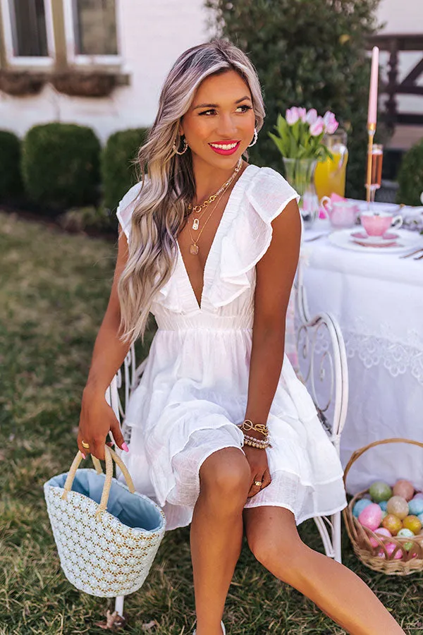 Getting Inspired Babydoll Dress In White