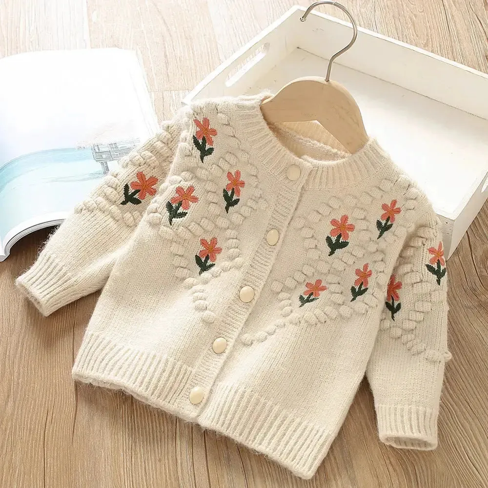 Girls' Fashion Knitted Cardigan