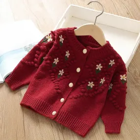 Girls' Fashion Knitted Cardigan