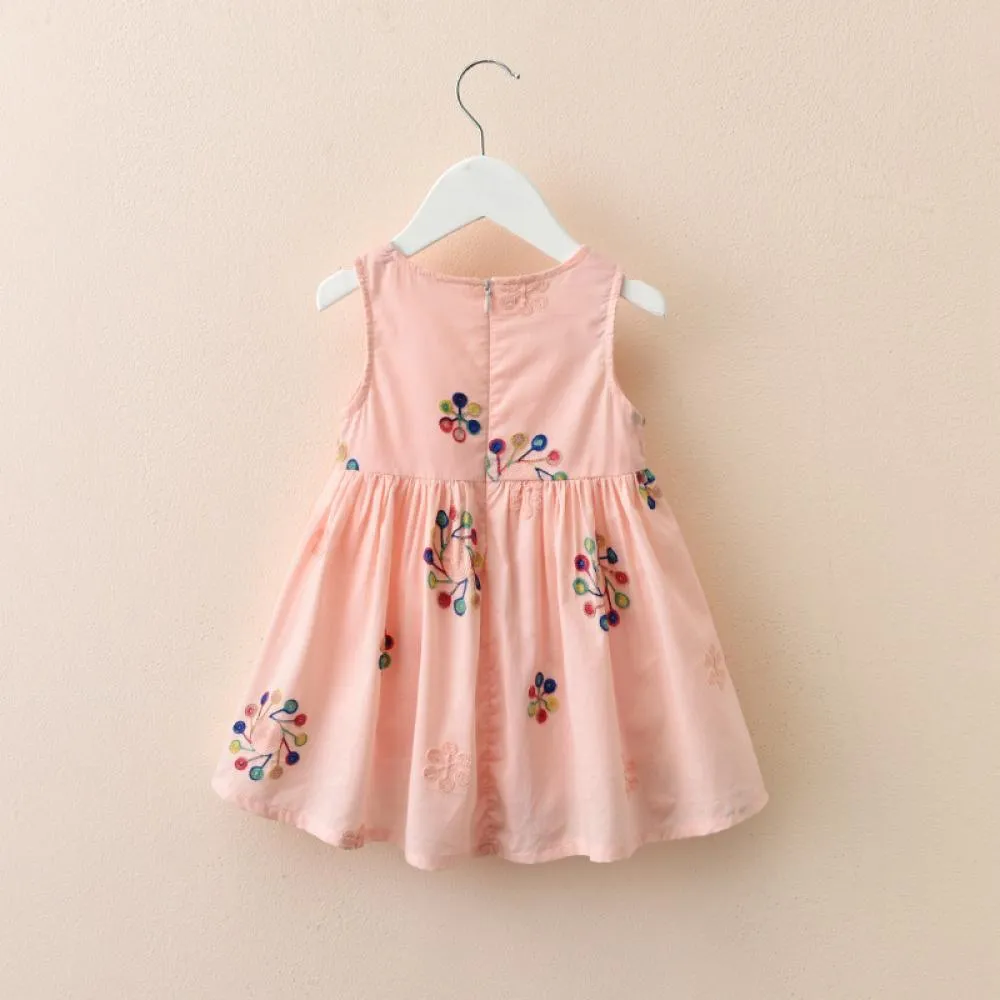 Girls Summer Western Style Vest Floral Skirt Wholesale Girls Dress