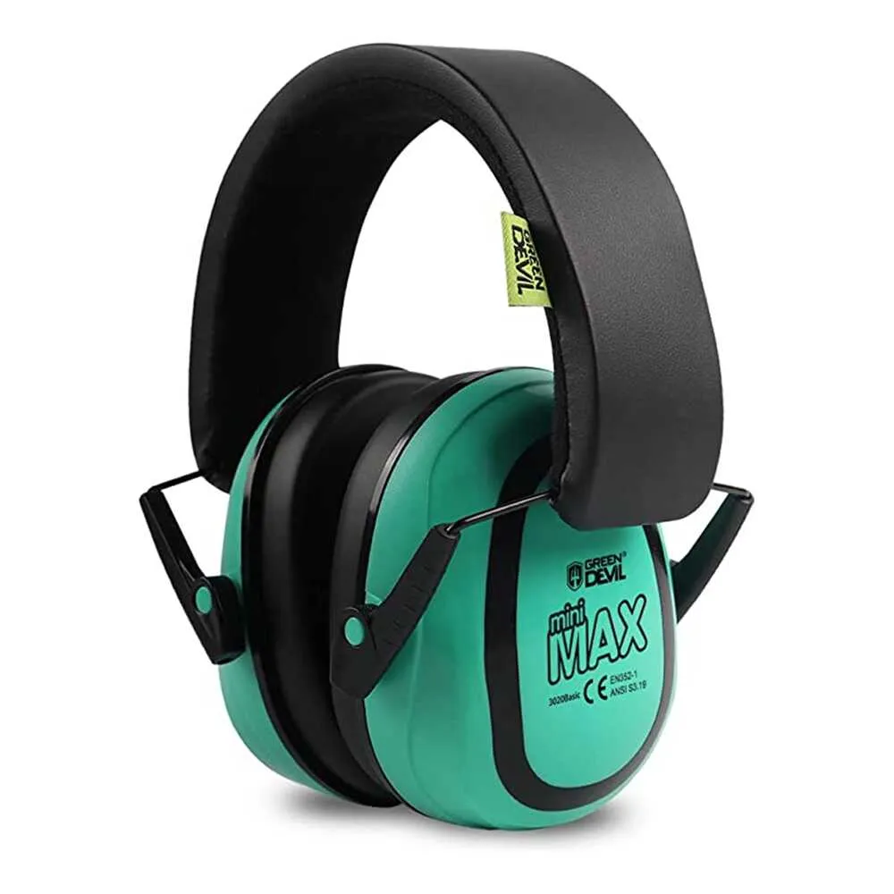 GREEN DEVIL MiniMax Purple Kids Hearing Protection Ear muffs Noise Cancelling For Age 1-16 Headphones