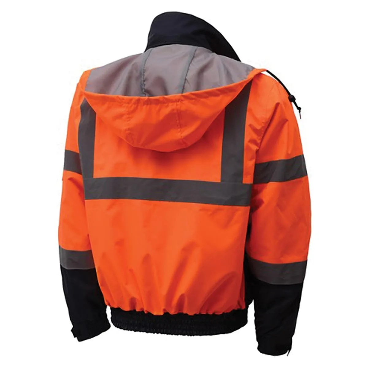 GSS Safety ANSI 3 3-IN-1 Waterproof Hi-Vis Bomber Jacket w/ Removable Fleece