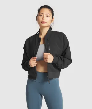 Gymshark Essential Bomber Jacket - Black