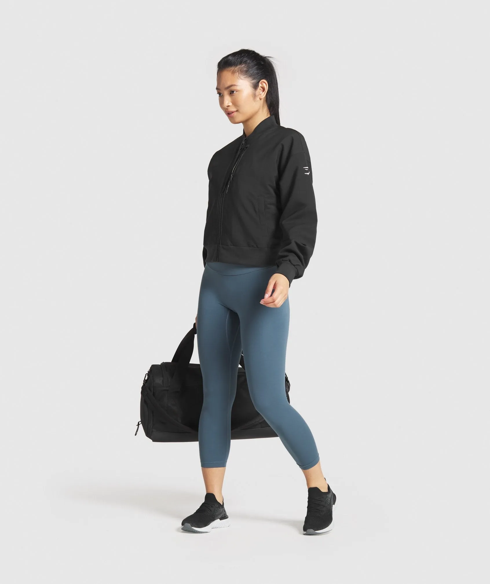 Gymshark Essential Bomber Jacket - Black