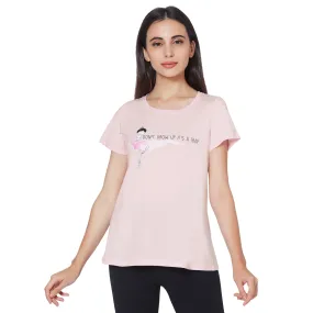 Half Sleeves Super Soft Printed T-shirt-NT-120