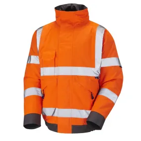 Hi-Vis Bomber Jacket - Orange