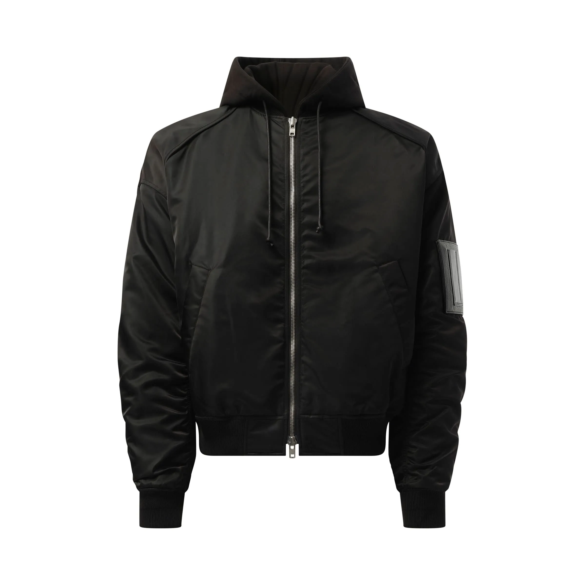 Hood Detachable MA-1 Blouson in Black