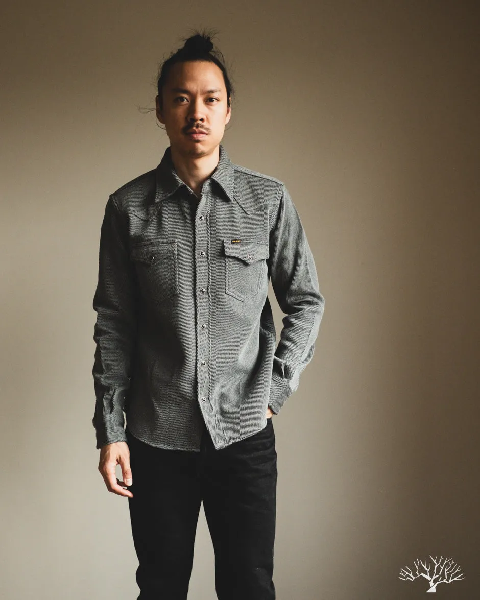 IHSH-254-GRY - Kersey Western Shirt - Grey