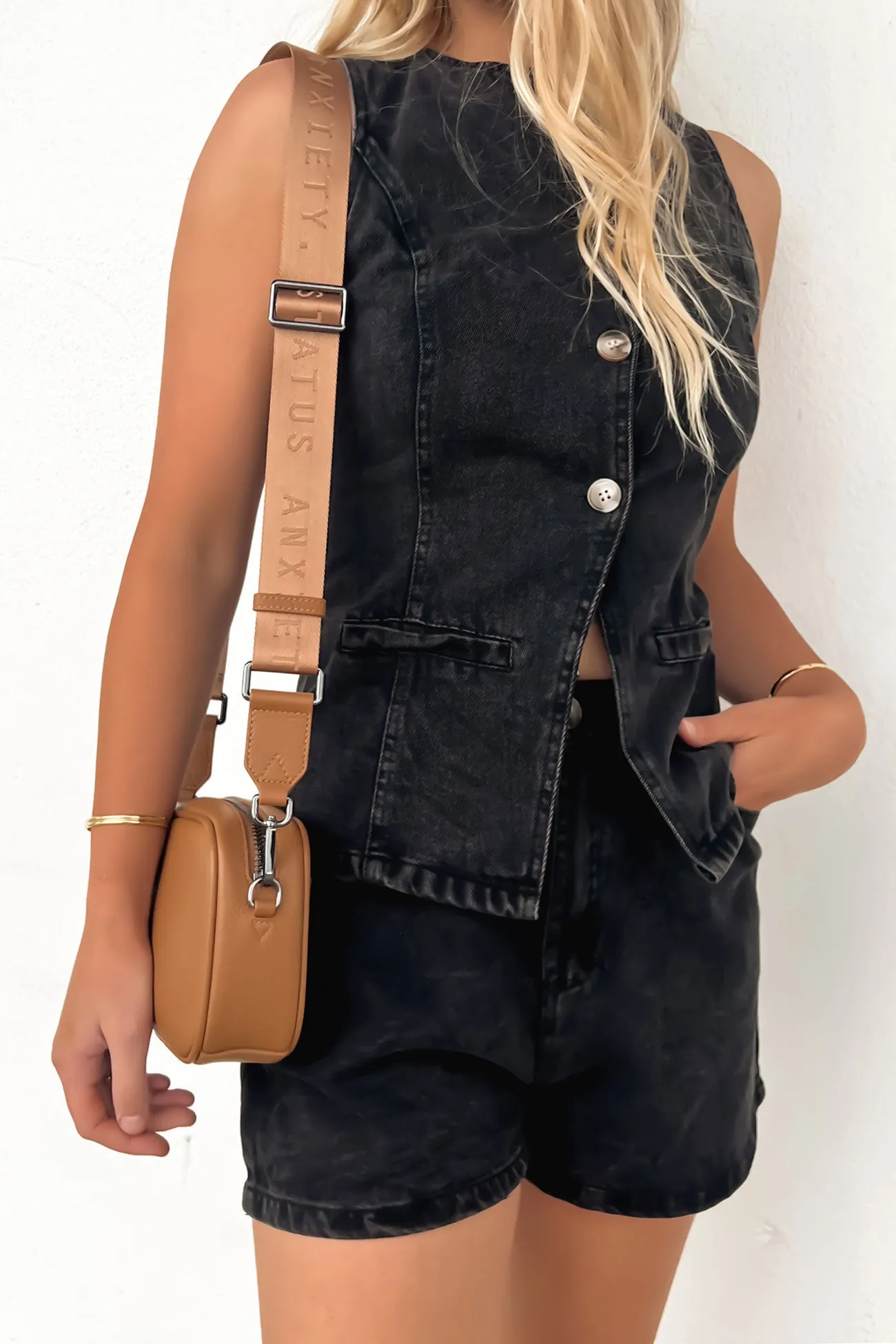 Jade Denim Set Black