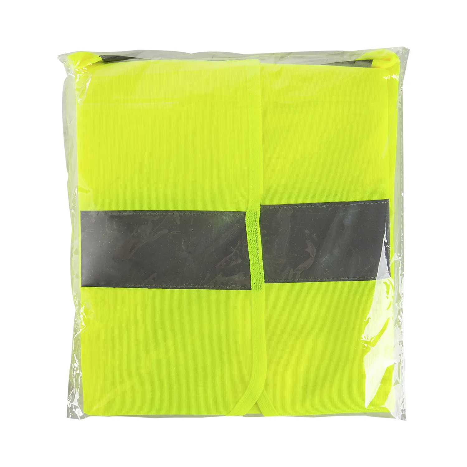 Karat High Visibility Reflective Safety Vest with Velcro Fastening (Yellow), Large - 1 pc