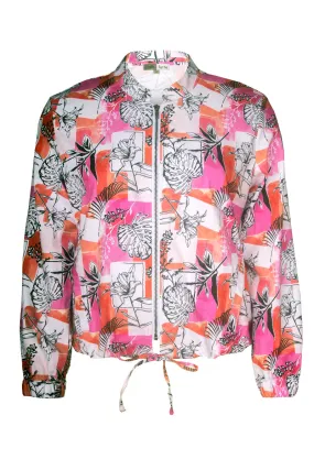 Keyline Floral Print Bomber Jacket - Pink