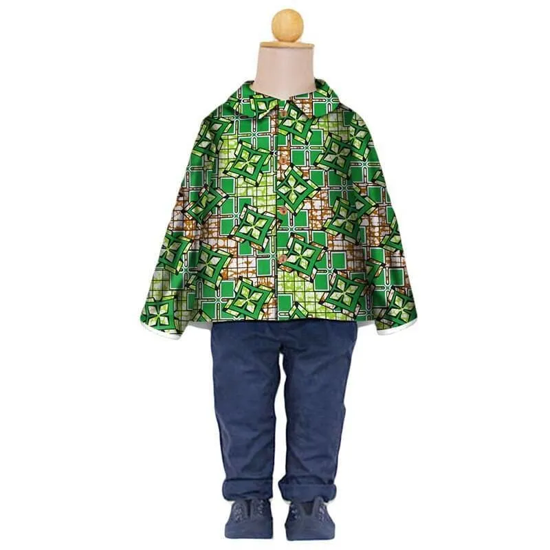 Kid's Cotton Printed Coat