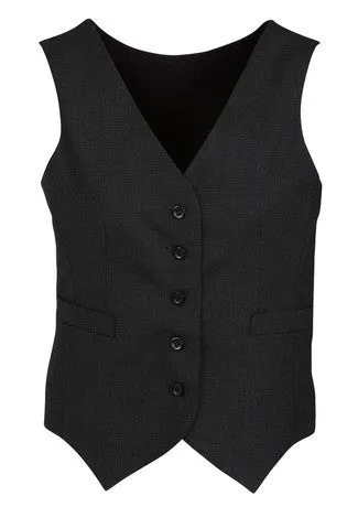 Ladies Comfort Wool Knitted Back Peaked Vest