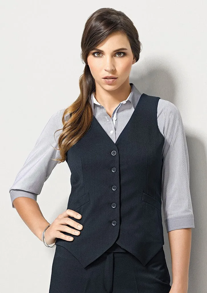 Ladies Peaked Knitted Back Cool Stretch Vest