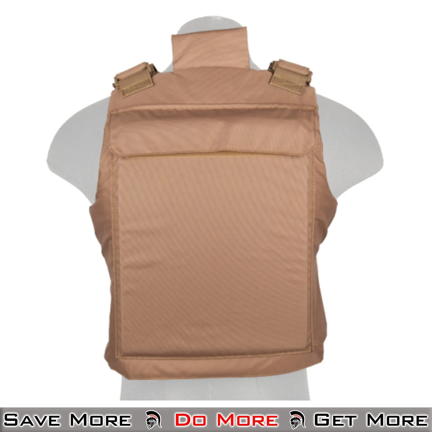 Lancer Tactical Airsoft Ballistic Tactical Vest (Khaki) Airsoft Vest Tactical Plate Carrier