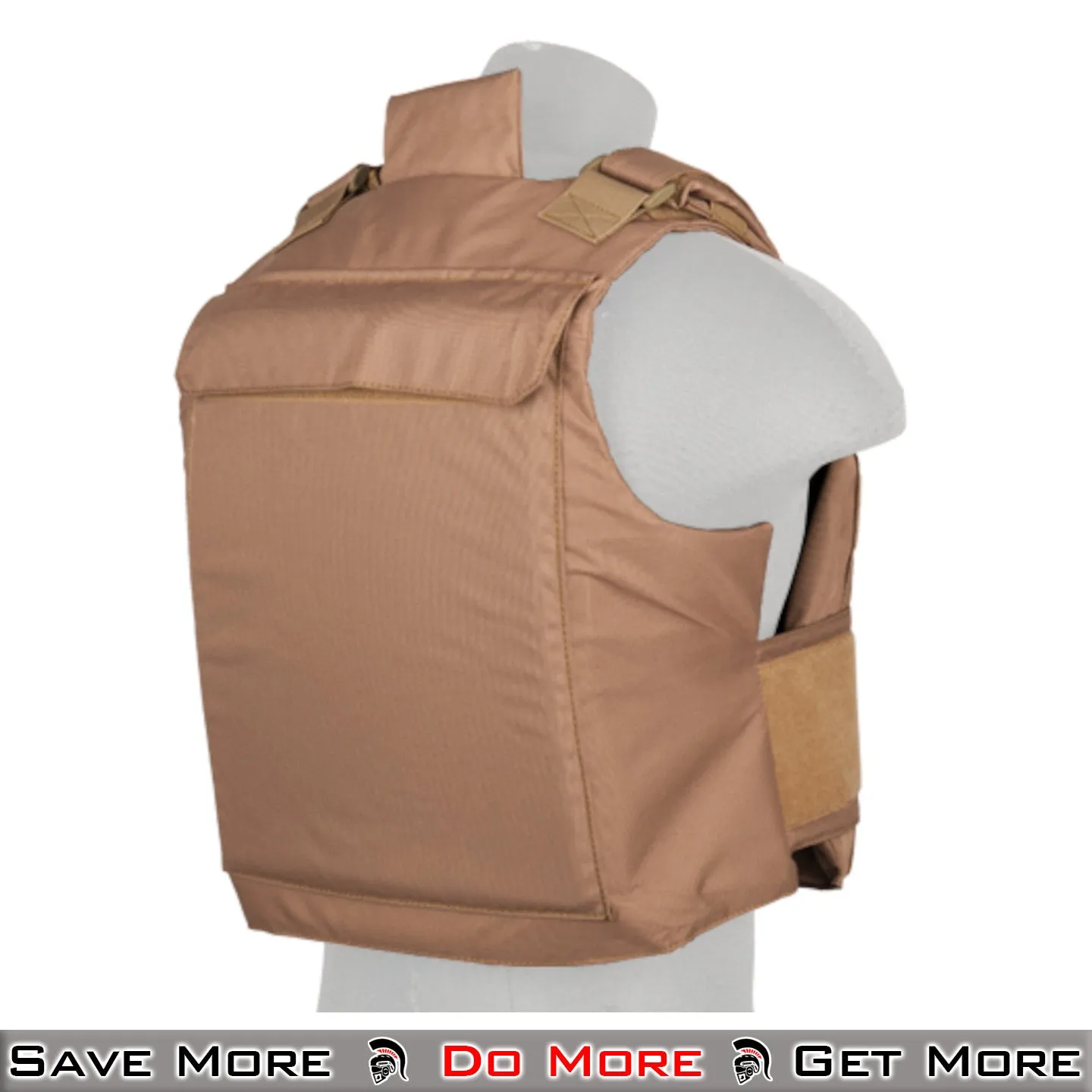 Lancer Tactical Airsoft Ballistic Tactical Vest (Khaki) Airsoft Vest Tactical Plate Carrier