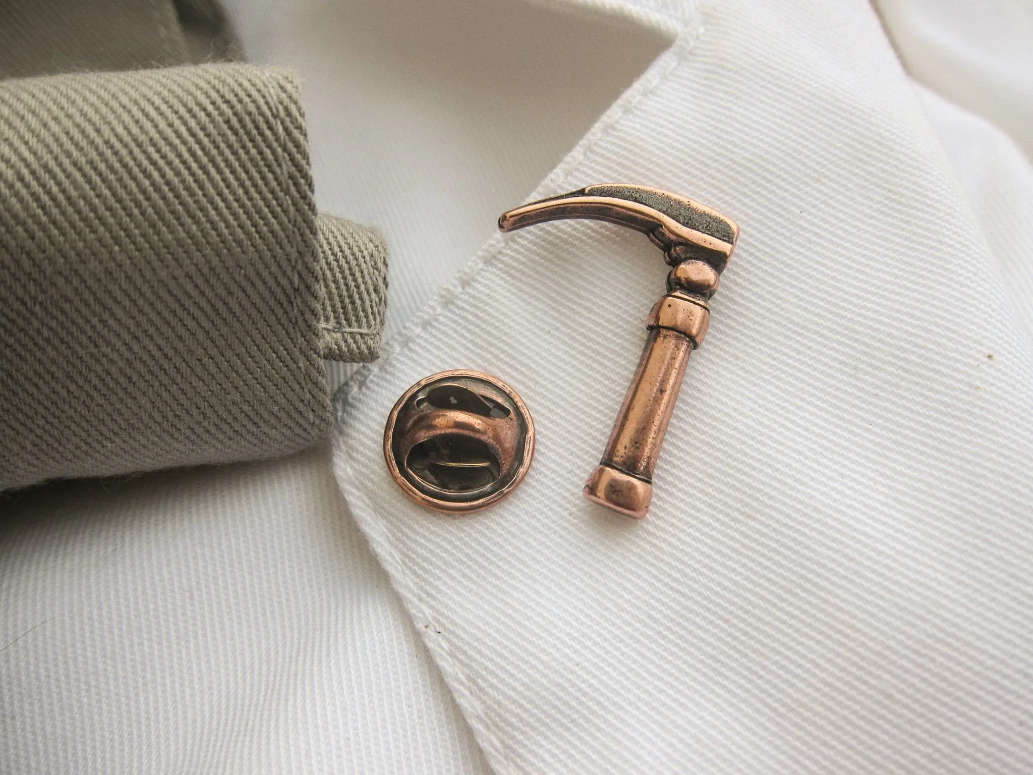 Laryngoscope Copper Lapel Pin