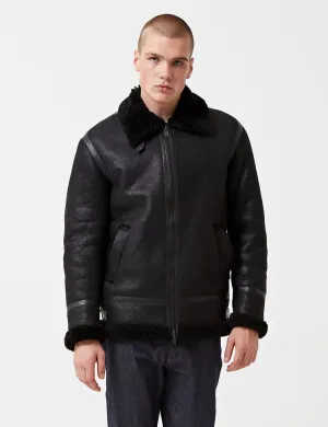 Levis Made & Crafted Shearling Bomber Jacket - Black