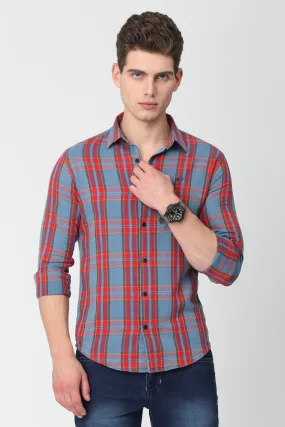 Light, Blue and Red Checks Shirts