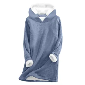 Long Sleeve Casual Thickening Fleece Sweatshirt