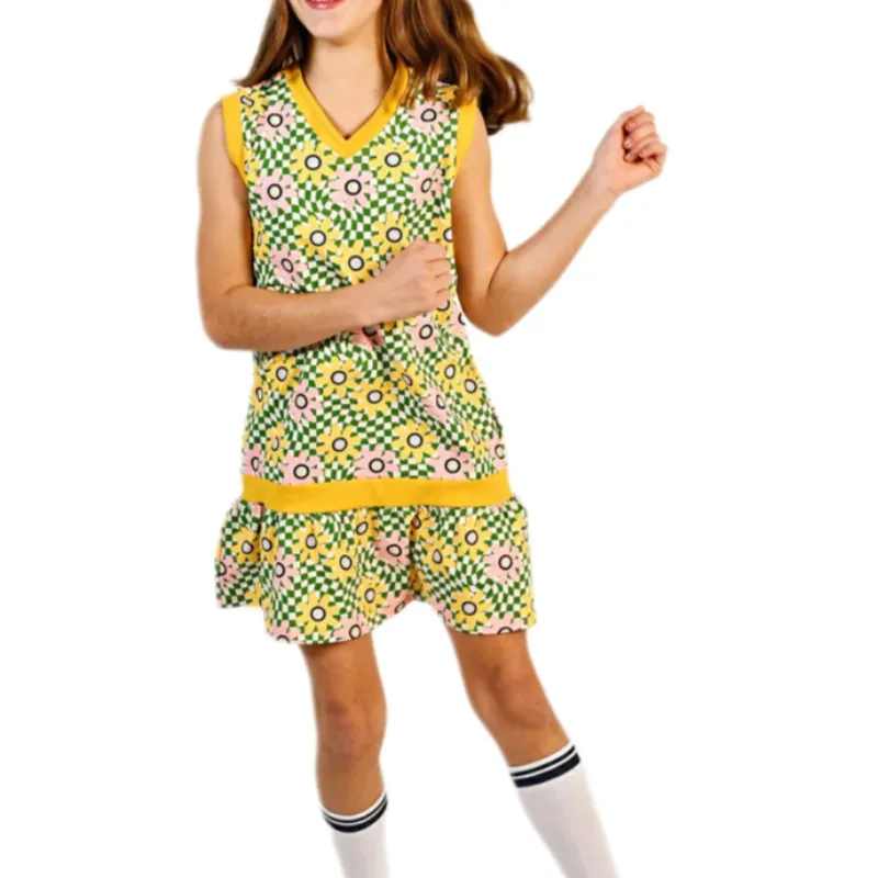 Marie Birdie Girls Love Street Dress - Flowerchild Check