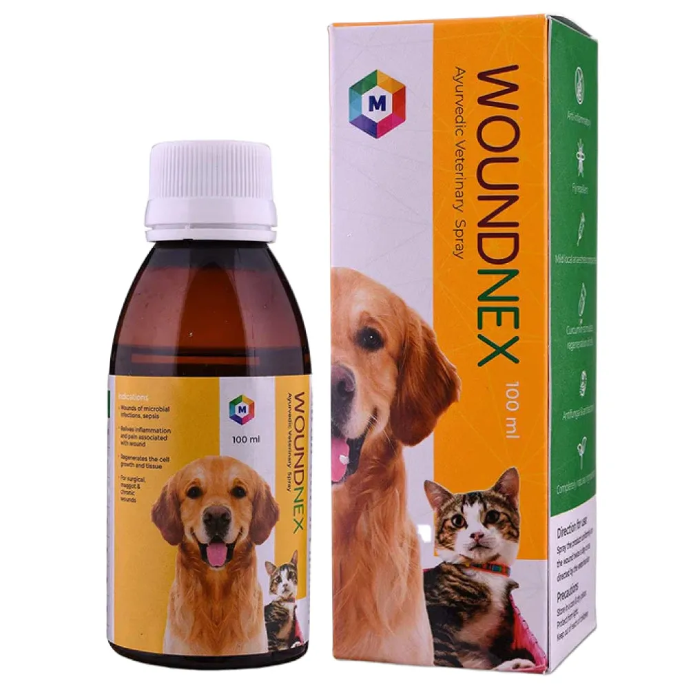 Medfly Healthcare Woundnex Spray for Dogs and Cats (100ml)