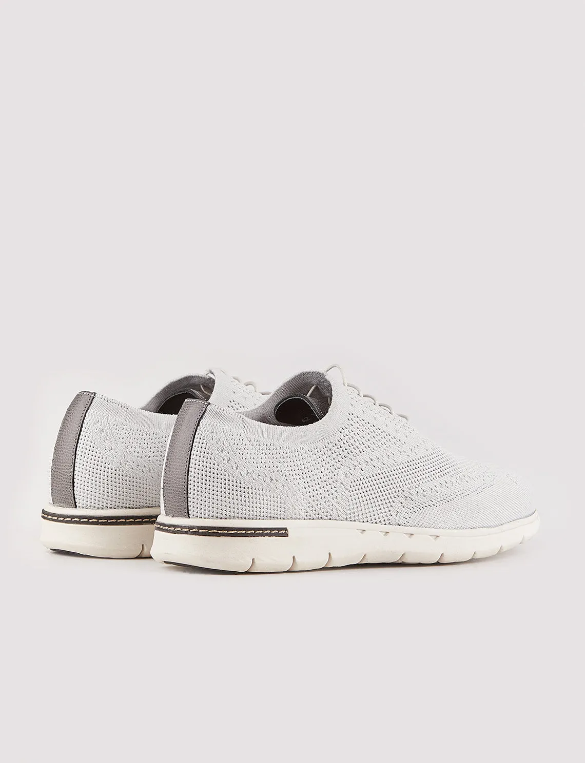 Men Light Grey Casual Knit Shoes