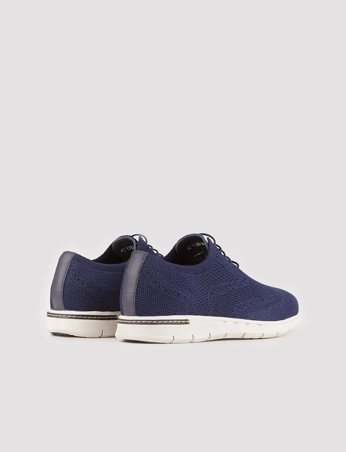 Men Navy Blue Casual Knit Shoes