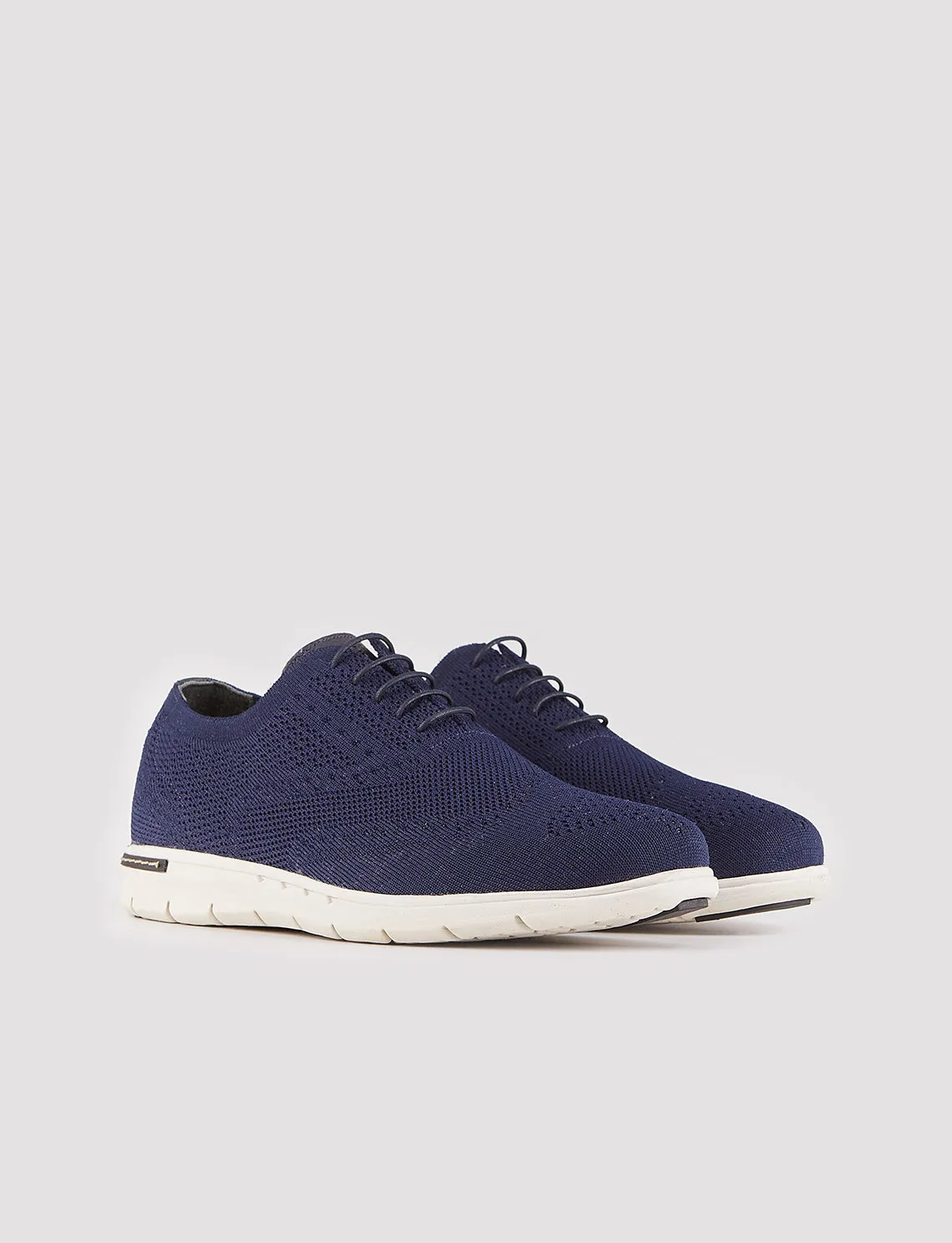 Men Navy Blue Casual Knit Shoes