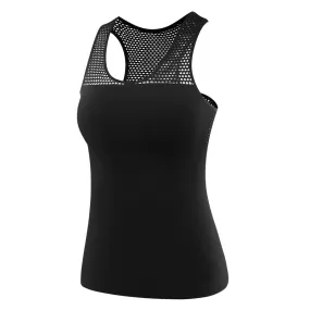 Meshed All Over the Back Yoga Sleeveless Shirt