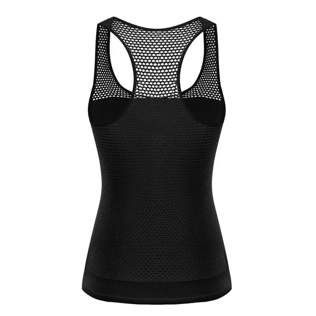 Meshed All Over the Back Yoga Sleeveless Shirt