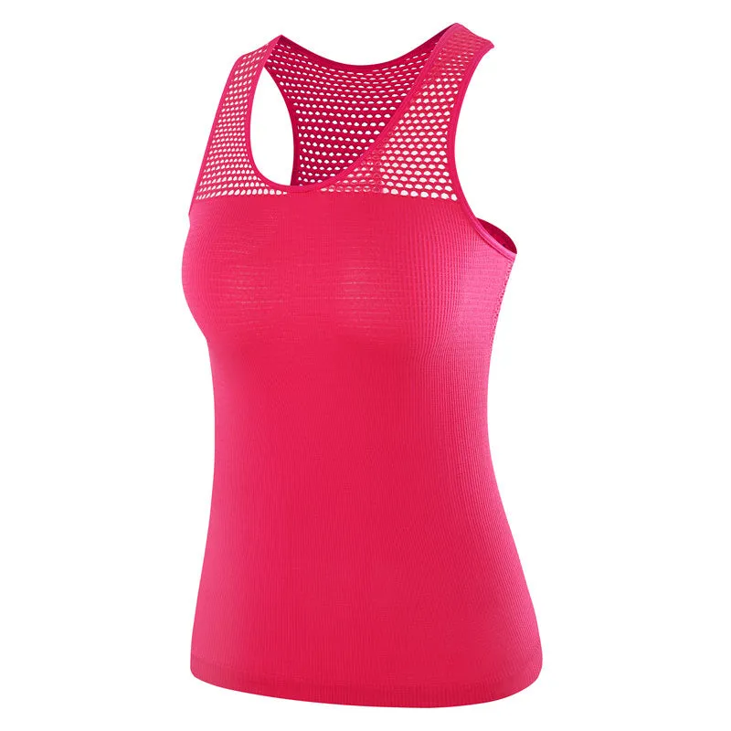 Meshed All Over the Back Yoga Sleeveless Shirt