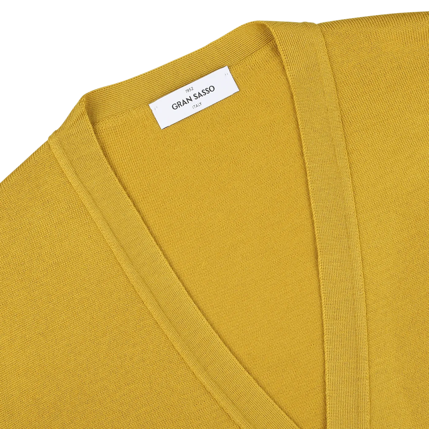 Mustard Yellow Extra Fine Merino Cardigan