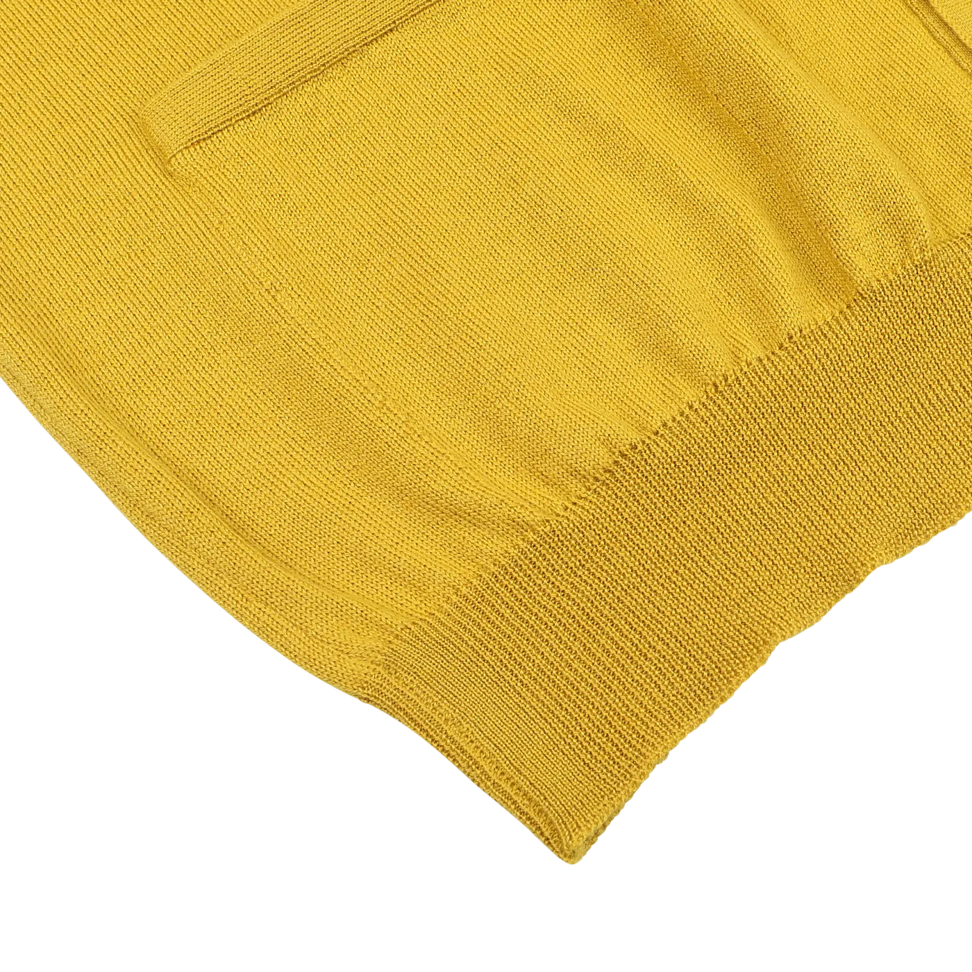 Mustard Yellow Extra Fine Merino Cardigan