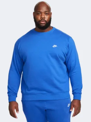 Nike Club Men Lifestyle Sweatshirt Game Royal/White